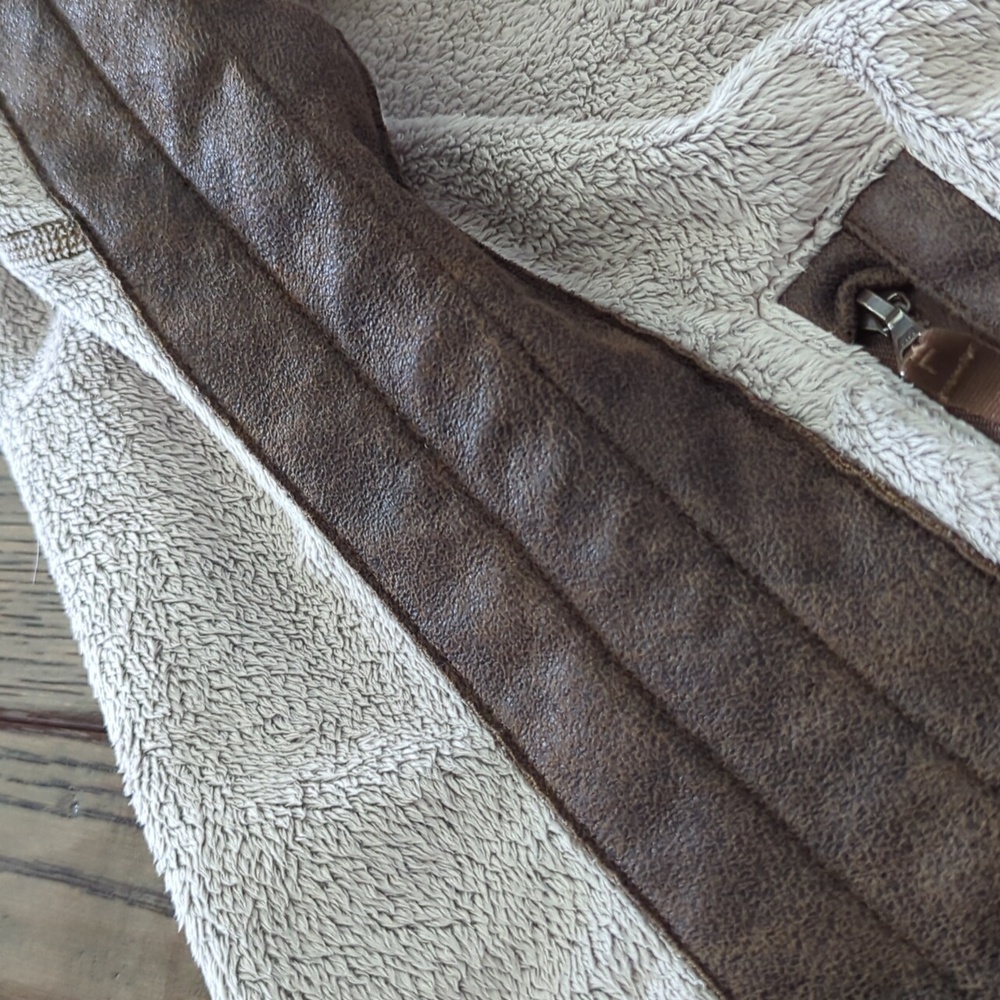 KUHL I Advokat Stone Tan & Brown Full Zipper Front Minky Fleece Jacket, L - Picture 15 of 16